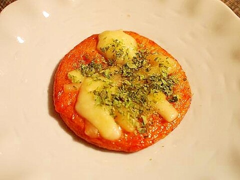 簡単おつまみ! 生姜入りはんぺんでチーズ焼き